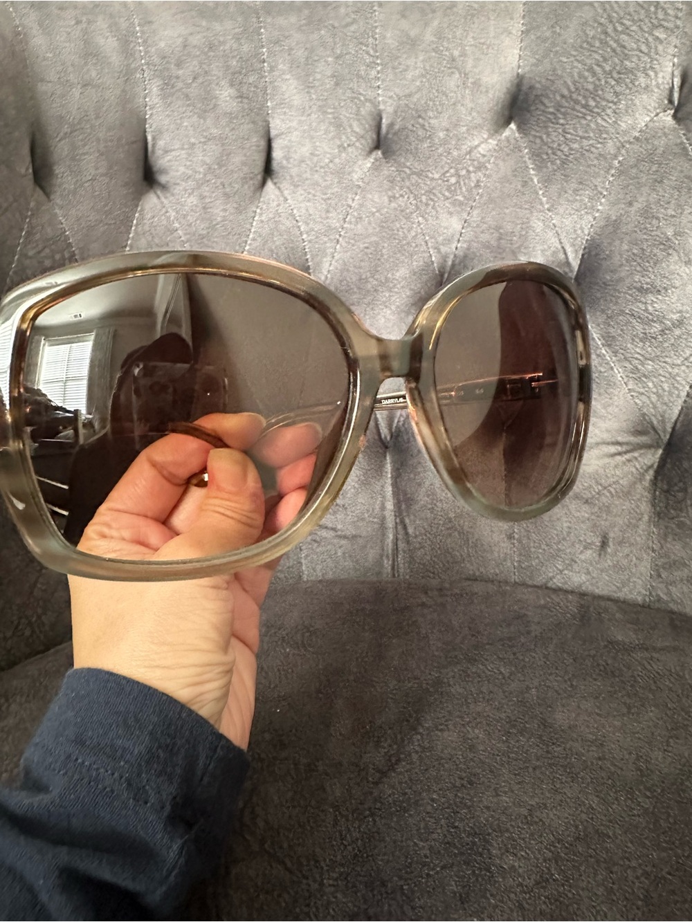 Kate Spade Oversized Brown Gradient Sunglasses
